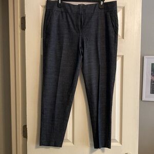 Loft Julie Fit Charcoal Pants, 12
